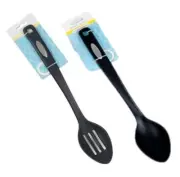 2 Pack Blake & Croft 14 inch Nylon Kitchen Spoon Set Slotted Basting Soup