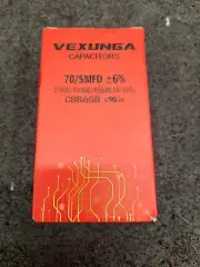 Vexunga Capacitor 70/5 MFD +/- 6% 370V/440/450VAC - Dual Run AC Capacitor CBB65B