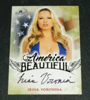 2017 Benchwarmer IRINA VORONINA Gold America the Beautiful Black Auto PLAYBOY