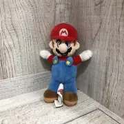 Mario Plush Doll - 2010 - 8 Inch - New Super Mario Bros Wii - EUC Stuffed Toy