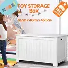 Kids Toy Storage Box White Multipurpose for Bedroom & Playroom Eco-Friendly MDF