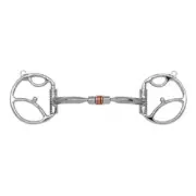 MYLER WESTERN D 2 HOOKS SWEET IRON COMFORT COPPER ROLLER SNAFFLE MB 03 89-19035