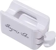 2 in 1 French Manicure Dust Trays Box Dipping Dust Tool Kit Splatter Trays Dust Container Nail Mold for French Nails Manicure Tool Generic