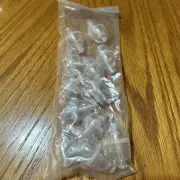 NOS Small Fillable Spinning Floats Fishing Bobbers Clear 12 Pieces