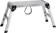 [VEVOR] Folding Work Platform, 30x12x20 Inch Aluminum Drywall Stool Ladder, 330 lbs Load Capacity Heavy Duty Work Bench w/Non-Slip Feet, Ideal for Washing Vehicles, Cleaning, Painting, Decorating