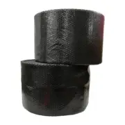 3/16" Small Bubble Cushioning Wrap Black Roll 1200' x 12" Wide 1200FT Perf 12"