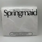 VTG Springmaid White Double Fitted Sheet 180 Percale Thread Count