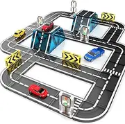 Magnetic Tiles Road Set 41 PCS, Magnetic Building Blocks with Car for Toddler Kids Toys, Montessori Educational Toys 3+ Year Old Boys & Girls Gifts