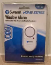 Swann Home Series Window Alarms DIY Installation 110db Siren Sensitivity Select