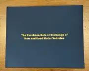 Car Dealer Record Book / Police Book /Inventory Sales Log book
