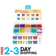 140 Pcs Automotive Blade Fuse Kit Plastic Assortment Easy Installation Protec...
