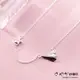 【Sayaka紗彌佳】925純銀心願紙飛機-單鑽星星造型項鍊