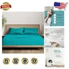 Deep Pocket Light Teal Bamboo Sheet Set for Full Beds - 4 Piece Luxury Solution