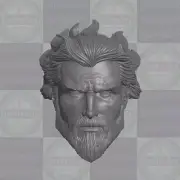 Aquaman v1 custom head for McFarlane DC Multiverse & other action figures