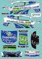 PreOrder 2025 Daniel Suarez Freeway Homestead 1/64 Peel& Stick Decals