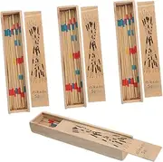 FUNNETOYU Pick Up Sticks Game Traditional Indoor Outdoor Family for Encourages Teamwork Motor Skills for Parties Picnics