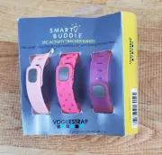 Voguestrap Smart Buddie Fitbit Flex 3PC Activity Tracker Bands SM New