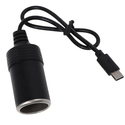 USB-C PD Type C Port to Car Cigarette Socket Adapter Cable For Driving Recorder