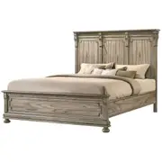 BT Brooklyn Solid Timber Queen Bed Provincial Grey