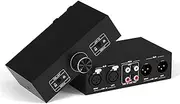 Y.D.F RCA and XLR Selector Switch Boxes, 2(1)-in-1(2)-Out RCA/XLR Speaker Switcher Selector, HiFi Balanced Stereo Audio Switcher/Converter Premium Selector Splitter Box with Volume Controller