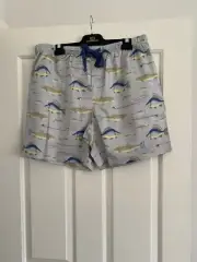 Peter Alexander Mens Pyjama Shorts Fish XLarge