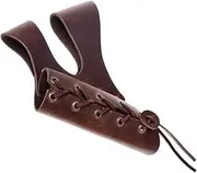 Oshhni PU Leather Medieval Sword Frog Scabbard Belt Hanger Belt Waist Sheath Vintage for Assassin Knight Performance Stage Show Cosplay, Brown