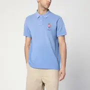 [Polo Ralph Lauren] Light blue polo with Polo Bear Custom Slim-Fit XL Blue