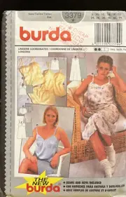 Burda 3379 Lingerie Size 8-18 Sewing Pattern