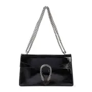 [Gucci] Gucci-Black Leather Dionysus Shoulder Bag-Donna OS OS