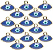 [Tofficu] Unique Evil Eye Charms Pendants 50pcs Alloy Charms for Diy Necklace Earring Decorations