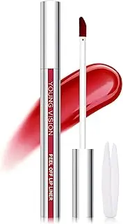 Erinde Peel off Lip Liner Stain with Tweezer, Waterproof Matte Lip Gloss, Women Long Lasting Lip Stain Peel off, Transfer Proof Lip Tint, Highly Pigmented Color Lipliner #1