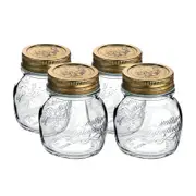 Bormioli Rocco Quattro Stagioni Storage Glass Jar 250mL Set of 4