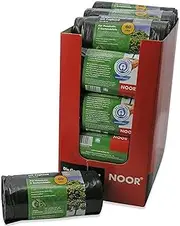 Professional 'M' 60 L Black Recyclable Bin Bags with Drawstring for Easy Use Extra Strong Household and Garden Waste Bags I Pack of 20