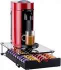 Vertuo Pod Holder Drawer for Nespresso Storage Glass Top Capsule Organizer(40 Po