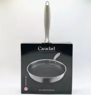 Caraclad Hex 9.5" Hybrid Frying Pan Stainless Aluminum Core Non-Stick Cool Grip