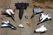 New 5x7 Photo: NASA Research Aircraft, X-31, F-15B, SR-71, F-106 Jet Airplane