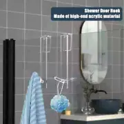 Acrylic Shower Door Hooks 7Inch Clear Extended Over Door Hooks For Bathroom New