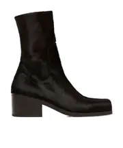 Marsèll Square-Toe Zipped Ankle Boots 37,38,39 Black