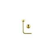Rossan NS1344 Bent Post 18ct Gold Ball Nose Stud