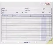 Adams Invoice Book, 2 Part, Carbonless, 8.38 x 7.19 Inches, 50 Sets per Book, White and Canary (D8740)