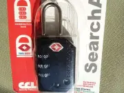 CCL Security 7470 Black TSA 3 Digit Combination Lock