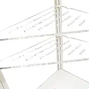 PIAOLGYI 2 Pcs Replacement Shelf for IKEA Milsbo Tall Indoor Greenhouse Cabinet, Triangular Acrylic Corner Shelves Extra Shelves Accessories Compatible with Tall IKEA Milsbo Glass Cabinet