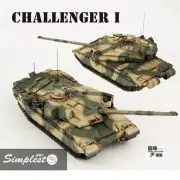 1/72 British Challenger 1 Tank Model Main Battle Tank