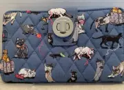 Vera Bradley RFID Turnlock Wallet In Cat’s Meow Pattern NEW With Tag