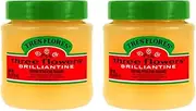 Three Flowers Solid Brilliantine Pomade, Men Hair Styling, 2 pack