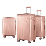3pc Luggage Trolley Suitcase Sets | 20'' 24'' 28'' | Travel Hard Case | Light...