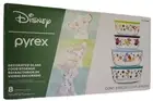 Disney Pyrex Decorated glass food storage 8 piece set, Sealed In Box NEW