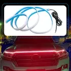 180cm Flexible Car Hood Day Running LED Light Strip Lamp Accessories Universal .
