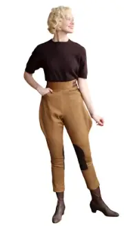 Women Khaki Horse Riding Jodhpur Breeches Polo Hinting Jodhpurs Sports Trousers