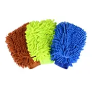 Car Wash Glove Chenille Coral Soft Microfiber Clean Towel Cloth Mitt Lint Free